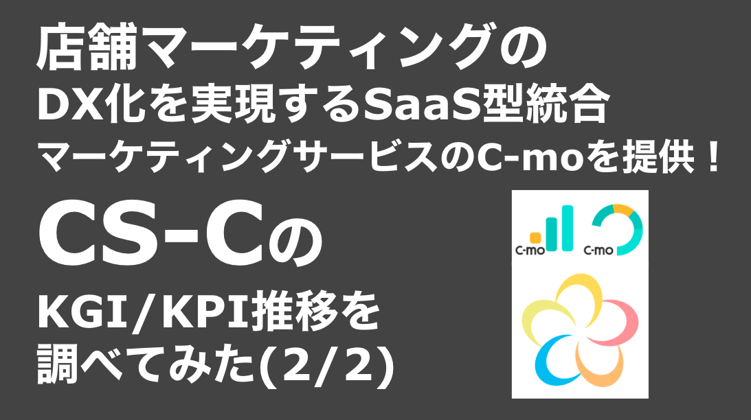 saaslife_店舗マーケティングのDX化を実現するSaaS型統合マーケティングサービスのC-moを提供！CS-CのKGI/KPI推移を調べてみた(2/2)